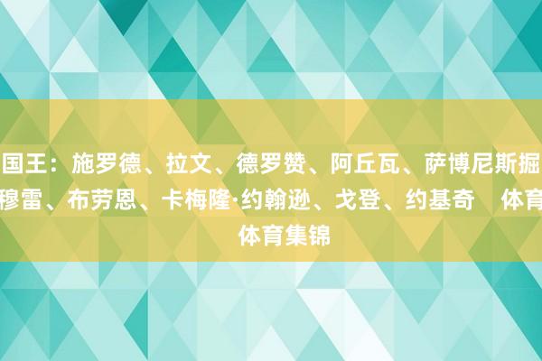 国王:施罗德、拉文、德罗赞、阿丘瓦、萨博尼斯掘金:穆雷、布劳恩、卡梅隆·约翰逊、戈登、约基奇 体育集锦