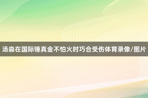 汤淼在国际锤真金不怕火时巧合受伤体育录像/图片