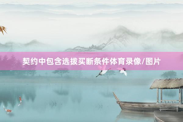契约中包含选拔买断条件体育录像/图片