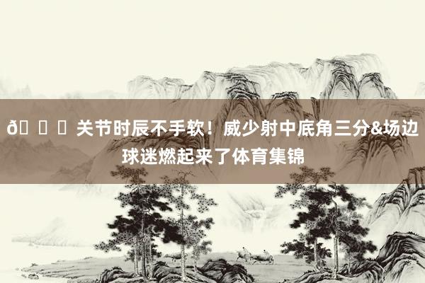 😎关节时辰不手软！威少射中底角三分&场边球迷燃起来了体育集锦