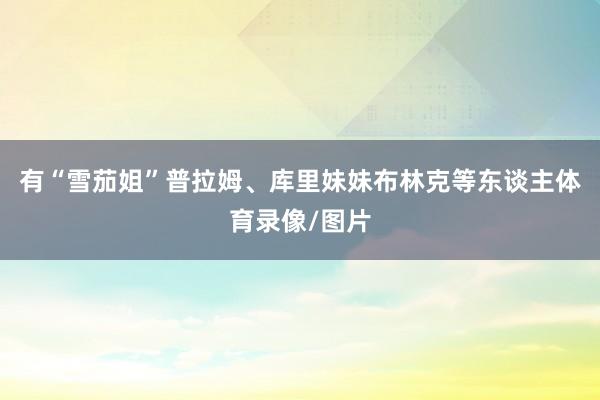 有“雪茄姐”普拉姆、库里妹妹布林克等东谈主体育录像/图片