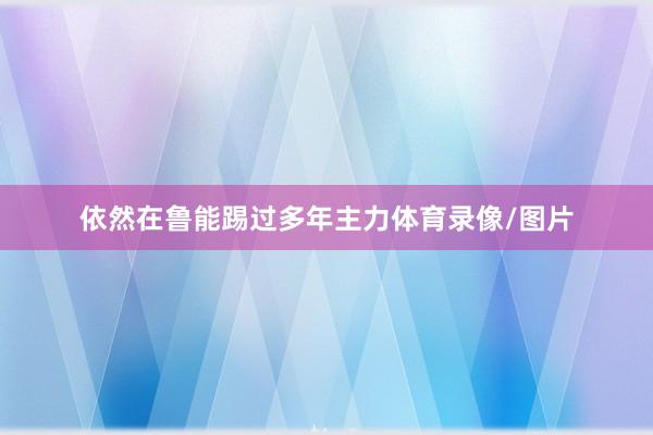 依然在鲁能踢过多年主力体育录像/图片