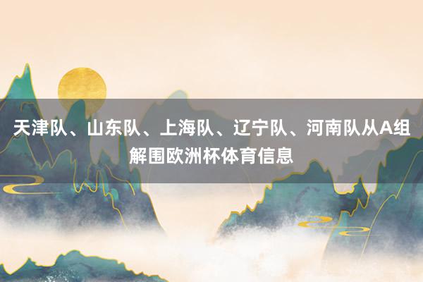 天津队、山东队、上海队、辽宁队、河南队从A组解围欧洲杯体育信息