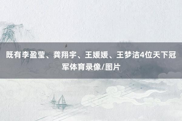 既有李盈莹、龚翔宇、王媛媛、王梦洁4位天下冠军体育录像/图片