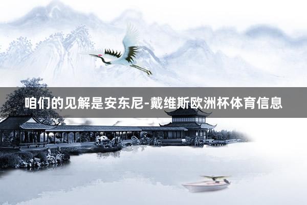 咱们的见解是安东尼-戴维斯欧洲杯体育信息