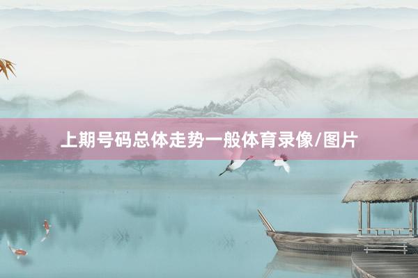 上期号码总体走势一般体育录像/图片