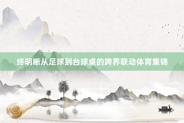 终明晰从足球到台球桌的跨界联动体育集锦