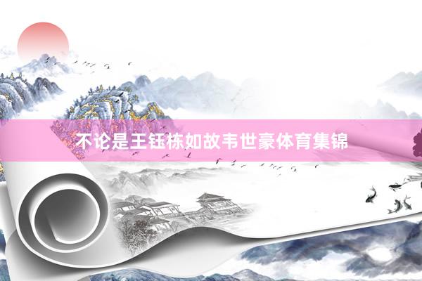 不论是王钰栋如故韦世豪体育集锦