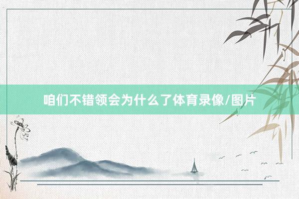 咱们不错领会为什么了体育录像/图片