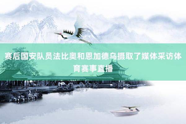 赛后国安队员法比奥和恩加德乌摄取了媒体采访体育赛事直播