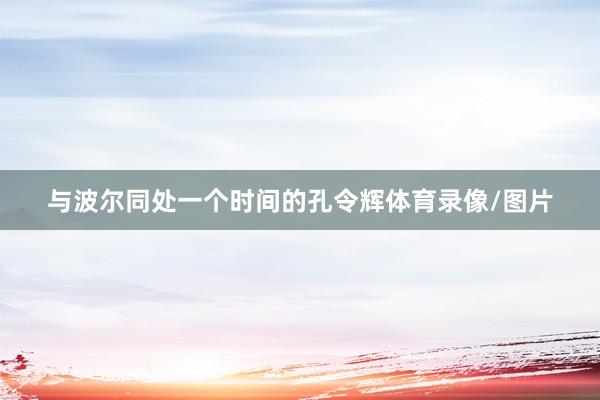 与波尔同处一个时间的孔令辉体育录像/图片