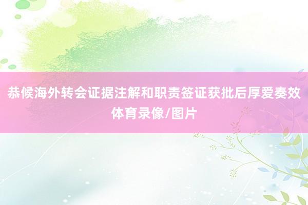 恭候海外转会证据注解和职责签证获批后厚爱奏效体育录像/图片