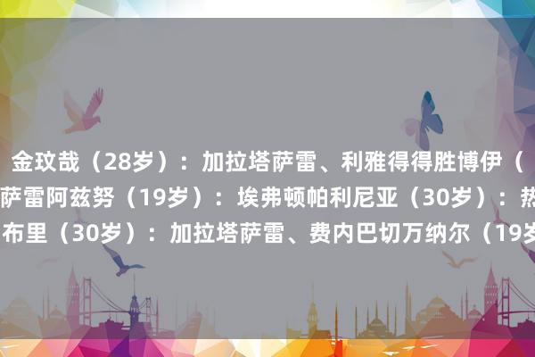 金玟哉（28岁）：加拉塔萨雷、利雅得得胜博伊（24岁）：马赛、加拉塔萨雷阿兹努（19岁）：埃弗顿帕利尼亚（30岁）：热刺、国米、曼联格纳布里（30岁）：加拉塔萨雷、费内巴切万纳尔（19岁）：汉堡、不莱梅、斯图加特萨拉戈萨（23岁）：葡体、巴萨、塞尔塔    体育录像/图片