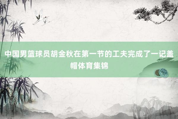 中国男篮球员胡金秋在第一节的工夫完成了一记盖帽体育集锦