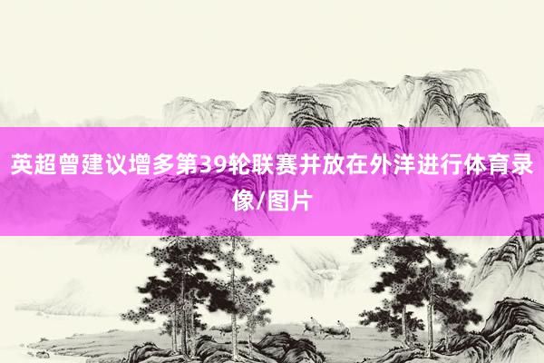 英超曾建议增多第39轮联赛并放在外洋进行体育录像/图片