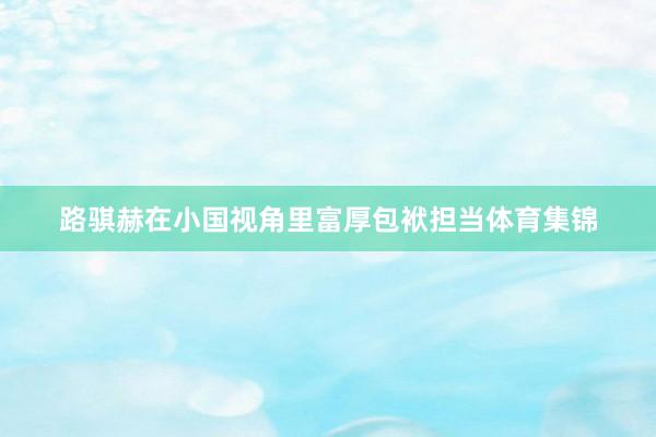 路骐赫在小国视角里富厚包袱担当体育集锦