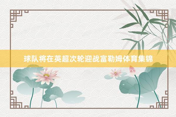 球队将在英超次轮迎战富勒姆体育集锦