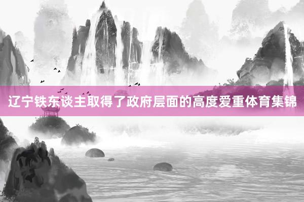 辽宁铁东谈主取得了政府层面的高度爱重体育集锦