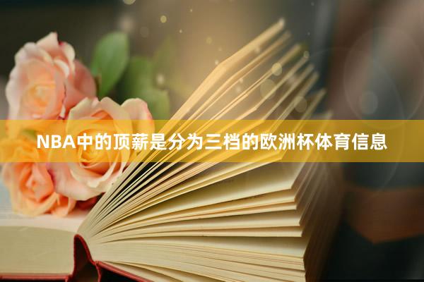 NBA中的顶薪是分为三档的欧洲杯体育信息