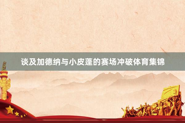 谈及加德纳与小皮蓬的赛场冲破体育集锦