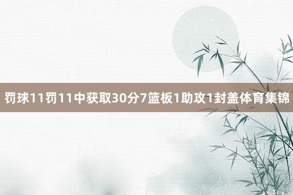 罚球11罚11中获取30分7篮板1助攻1封盖体育集锦