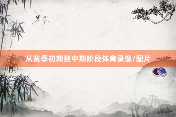 从赛季初期到中期阶段体育录像/图片