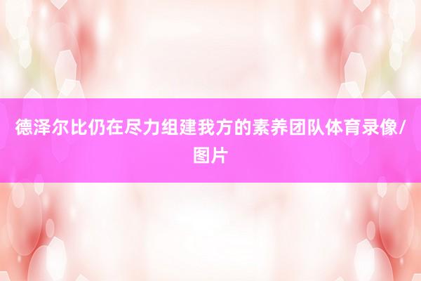 德泽尔比仍在尽力组建我方的素养团队体育录像/图片