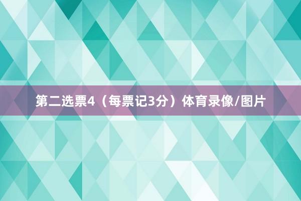 第二选票4（每票记3分）体育录像/图片