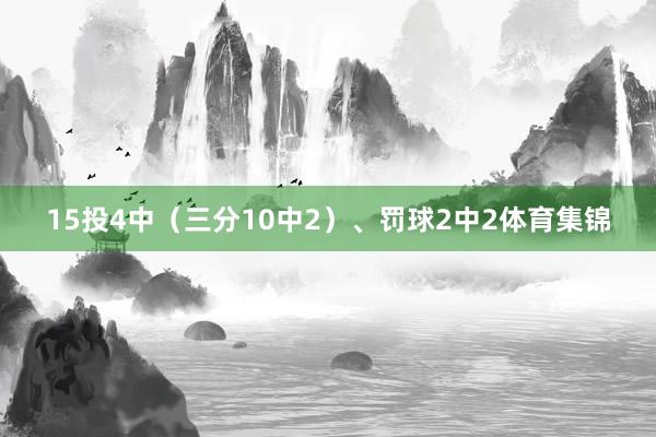 15投4中（三分10中2）、罚球2中2体育集锦