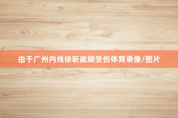 由于广州内线徐昕崴脚受伤体育录像/图片
