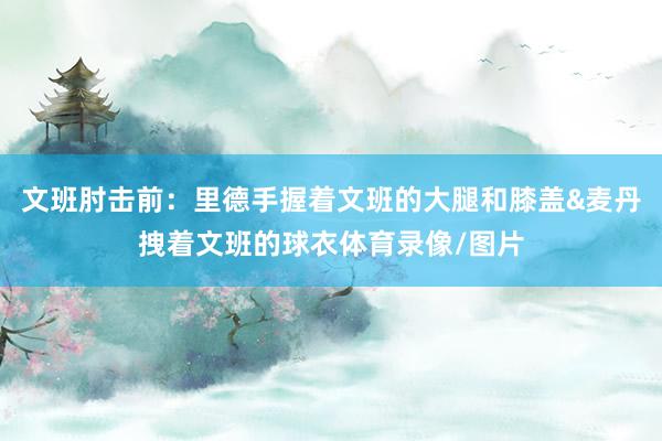 文班肘击前：里德手握着文班的大腿和膝盖&麦丹拽着文班的球衣体育录像/图片