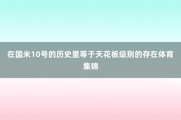 在国米10号的历史里等于天花板级别的存在体育集锦