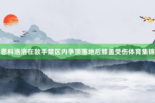恩科洛洛在敌手禁区内争顶落地后膝盖受伤体育集锦